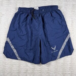 US Air‎ Force IPTU Physical Training Trunks Shorts Blue Reflective Mens M NWOT